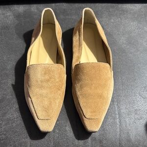 Aeyde Tan Suede Loafers
